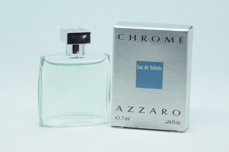 Chrome Eau de toilette 7 ml plein petite boite de Azzaro 