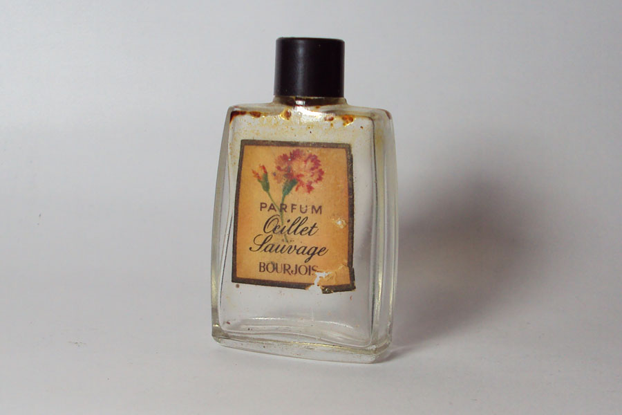 Oeillet Sauvage Parfum bouchon noir hauteur 5.6 cm de Bourjois 