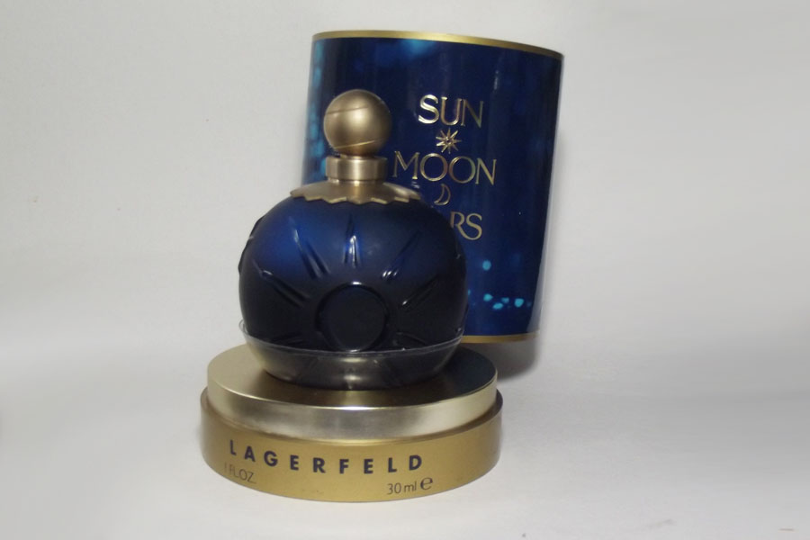 Sun Moon Star Flacon du parfum Factice vide Verre et métal Hateur 9 cm environ poids du falcon seul 400 g de Lagerfeld 